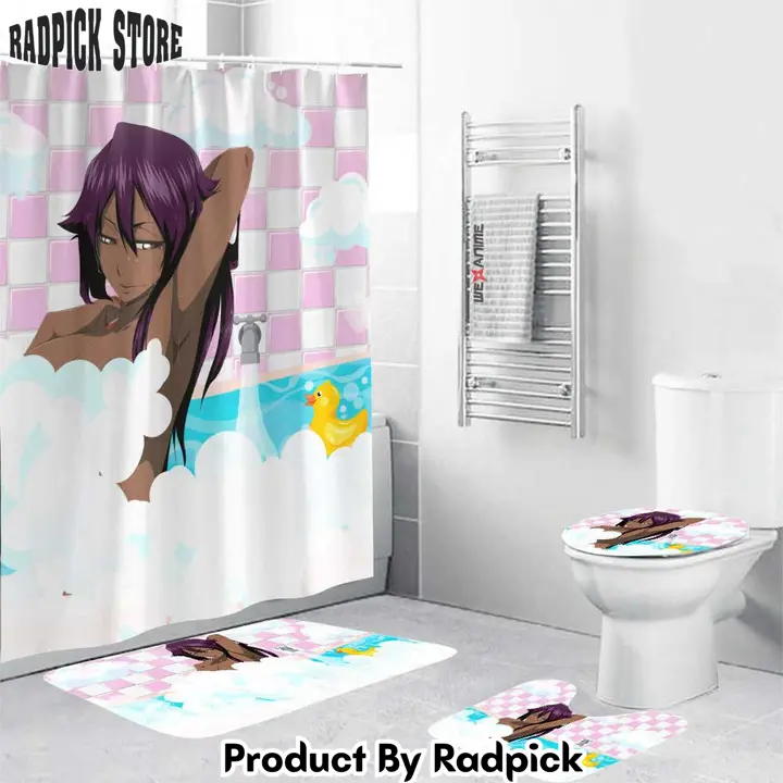 Bleach yoruichi shihouin anime girls in bathtub combo bathroom set   rp0158543